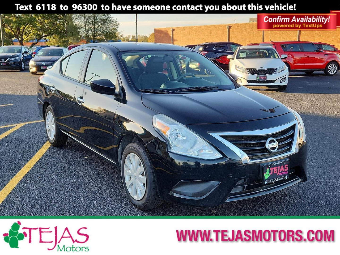 2016 Super Black - KH3 /Charcoal - G Nissan Versa S (3N1CN7AP6GL) with an Engine: 1.6L DOHC 16 Valve 4-Cylinder engine, located at 4110 Avenue Q, Lubbock, 79412, 33.556553, -101.855820 - Photo#0