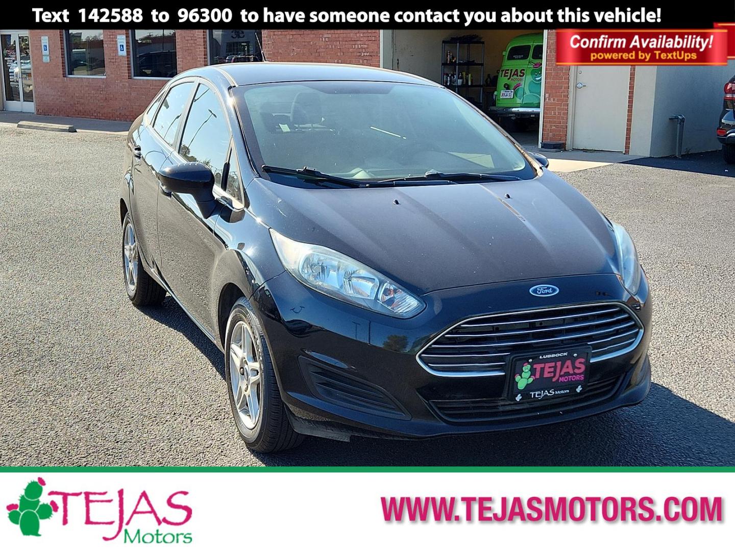 2018 Shadow Black - G1 /Charcoal Black - 1D Ford Fiesta SE (3FADP4BJ2JM) with an ENGINE: 1.6L TI-VCT I-4 engine, located at 4110 Avenue Q, Lubbock, 79412, 33.556553, -101.855820 - Photo#0