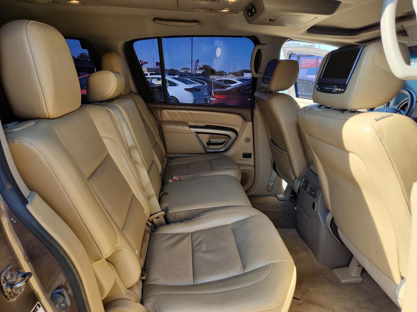 2015 Java Metallic - CAJ /Almond - Y Nissan Armada Platinum (5N1BA0ND4FN) with an ENGINE: 5.6L DOHC 32V ENDURANCE V8 W/FFV engine, located at 4110 Avenue Q, Lubbock, 79412, 33.556553, -101.855820 - 07/19/2024 INSPECTION IN ENVELOPE GOD 10/19/2024 KEY IN ENVELOPE GOD - Photo#4