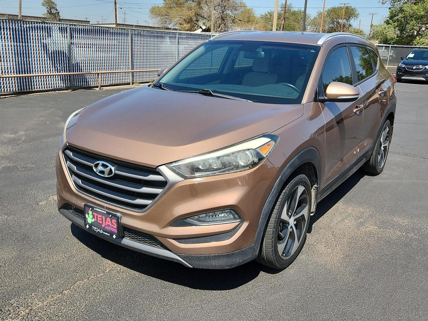 2016 Mojave Sand - NN5 /Beige - YAK Hyundai Tucson Sport (KM8J33A26GU) with an Engine: 1.6L GDI Turbo 4-Cylinder engine, located at 4110 Avenue Q, Lubbock, 79412, 33.556553, -101.855820 - 08/01/2024 KEY IN ENVELOPE GOD - Photo#3