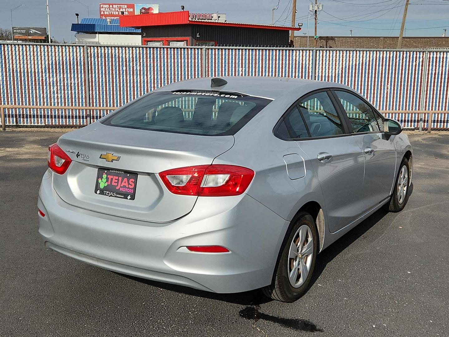 2017 Silver Ice Metallic - GAN Chevrolet Cruze LS (1G1BC5SM5H7) with an ENGINE, 1.4L TURBO DOHC 4-CYLINDER DI engine, located at 4110 Avenue Q, Lubbock, 79412, 33.556553, -101.855820 - Photo#3