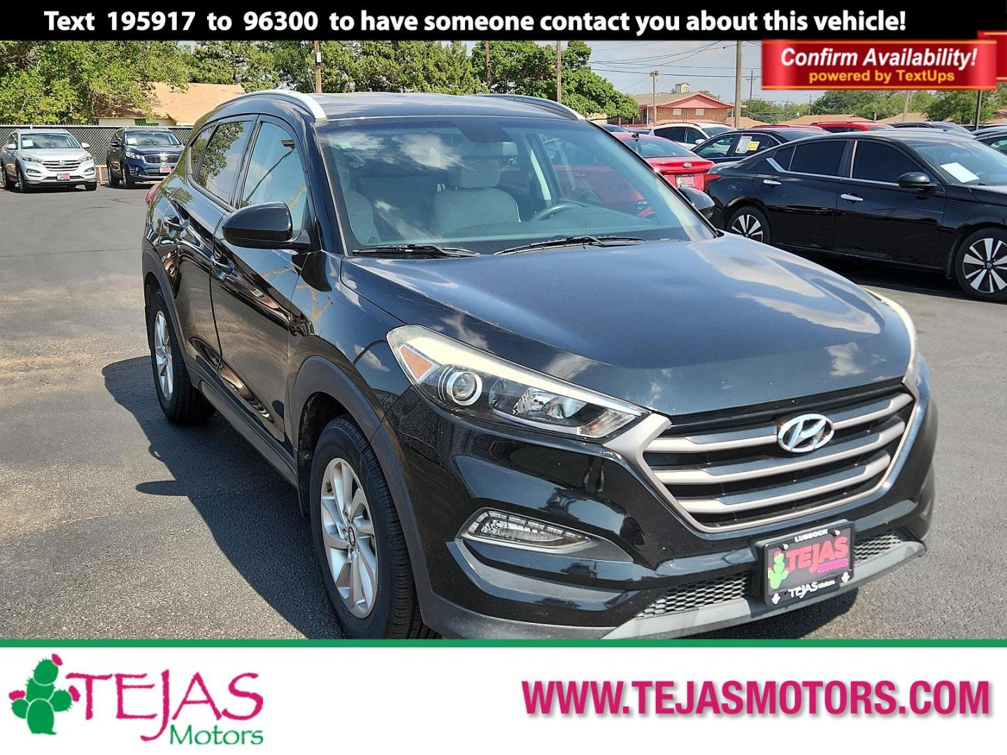 2016 Ash Black - TCM /Gray - TGG Hyundai Tucson SE (KM8J33A49GU) with an Engine: 2.0L DOHC 16V I4 w/CVVT MPI engine, located at 4110 Avenue Q, Lubbock, 79412, 33.556553, -101.855820 - 08/01/2024 KEY AND INSPECTION IN ENVELOPE GOD - Photo#0