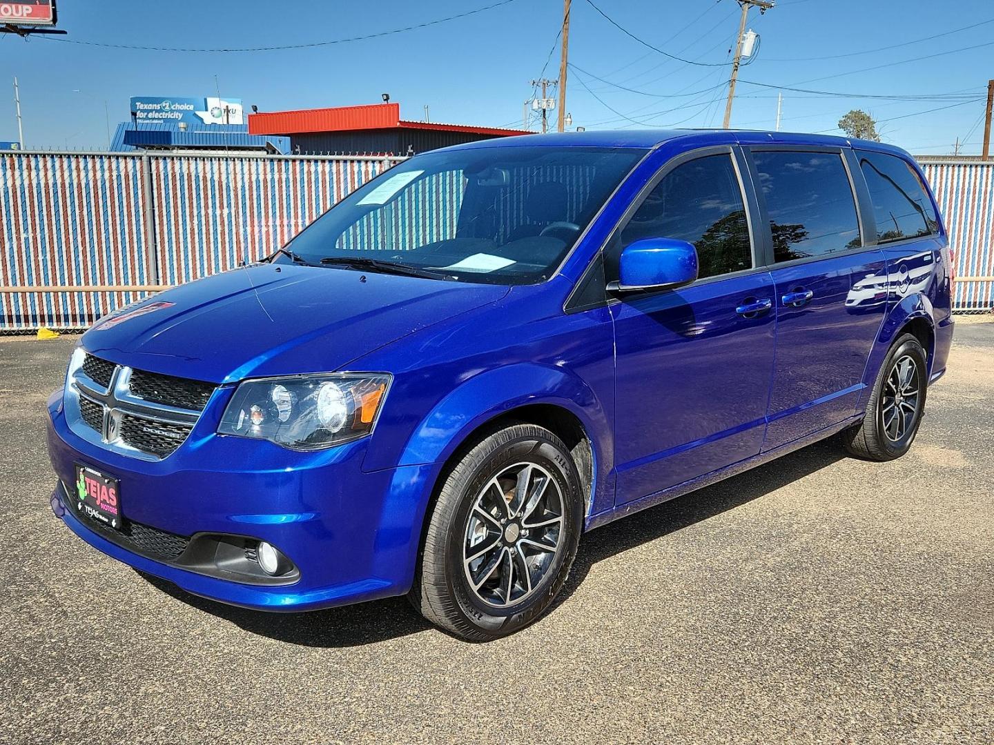 2019 BLUE /Black - N7X9 Dodge Grand Caravan SE Plus (2C4RDGBG5KR) with an ENGINE: 3.6L V6 24V VVT (FFV) engine, located at 4110 Avenue Q, Lubbock, 79412, 33.556553, -101.855820 - 09/20/2023 INSPECTION IN ENVELOPE GOD 10/26/2023 KEY IN ENVELOPE GOD - Photo#1