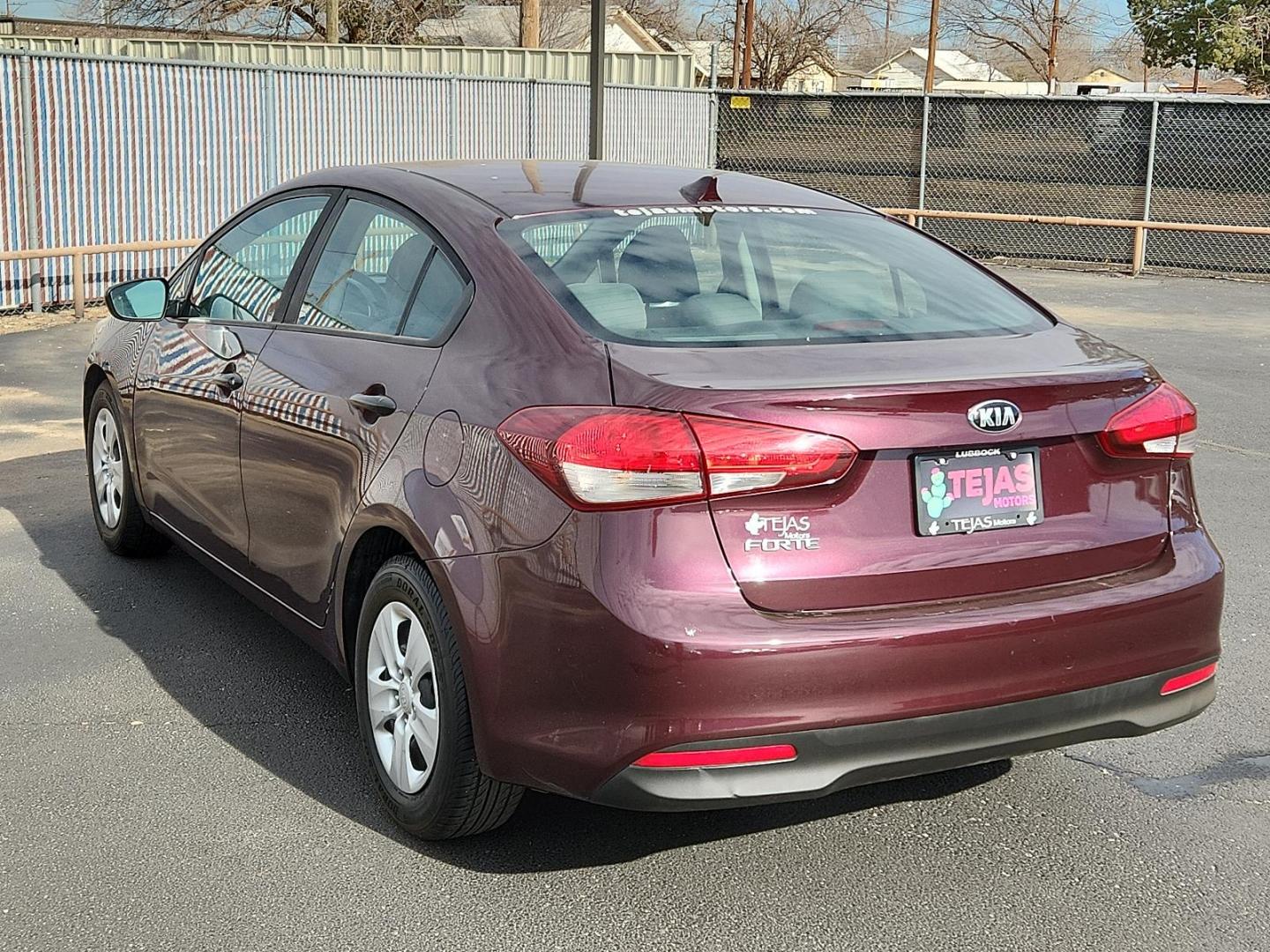 2017 Purple Kia Forte LX (3KPFK4A76HE) with an Engine: 2.0L I4 DOHC D-CVVT MPI engine, located at 4110 Avenue Q, Lubbock, 79412, 33.556553, -101.855820 - Photo#2