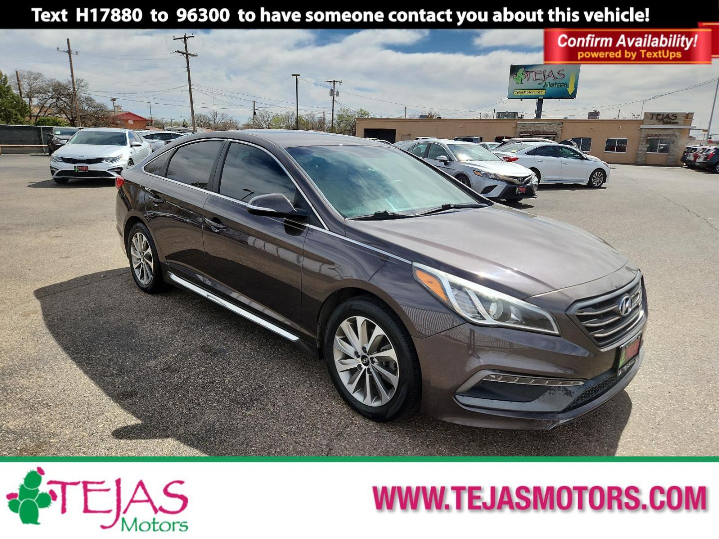 2017 BROWN Hyundai Sonata Sport (5NPE34AF6HH) with an Engine: 2.4L GDI 4-Cylinder engine, located at 4110 Avenue Q, Lubbock, 79412, 33.556553, -101.855820 - Photo#0