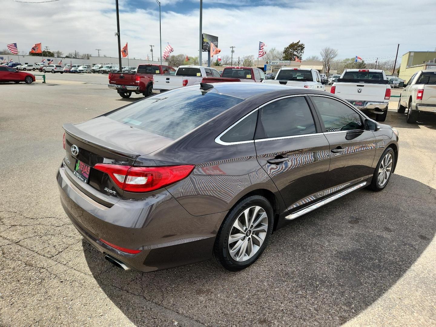 2017 BROWN Hyundai Sonata Sport (5NPE34AF6HH) with an Engine: 2.4L GDI 4-Cylinder engine, located at 4110 Avenue Q, Lubbock, 79412, 33.556553, -101.855820 - Photo#1