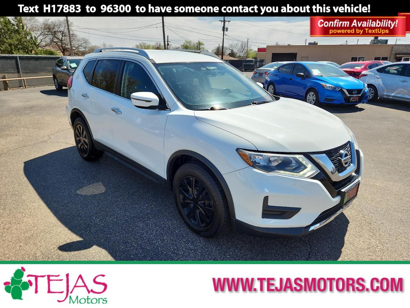 2017 WHITE Nissan Rogue S (KNMAT2MT2HP) with an Engine: 2.5L DOHC 16-Valve I4 -inc: ECO mode engine, located at 4110 Avenue Q, Lubbock, 79412, 33.556553, -101.855820 - 03/09/2024 INSTECTION IN ENVELOPE GOD 03/15/2024 KEY IN ENVELOPE GOD - Photo#0