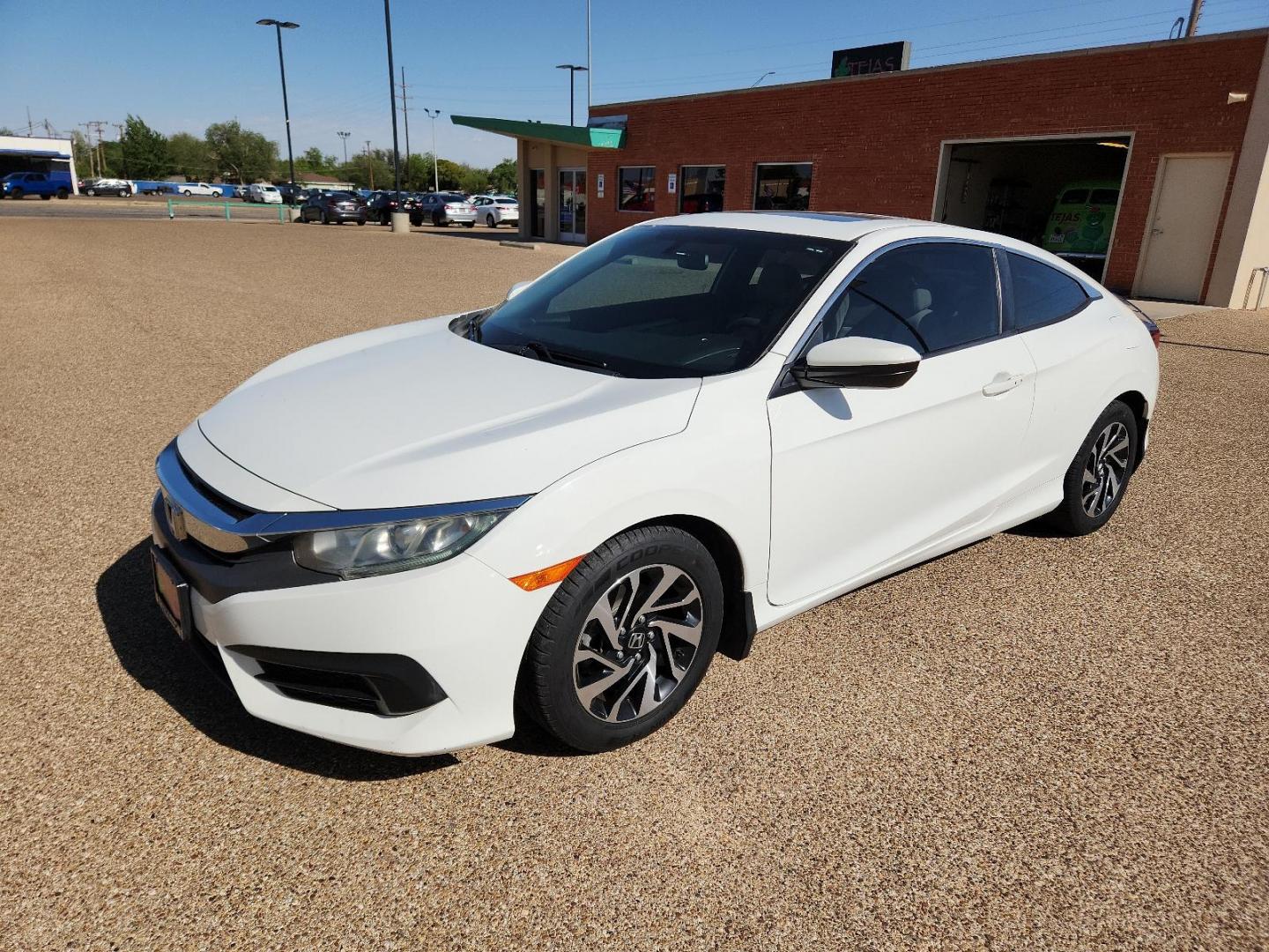 2016 WHITE Honda Civic Coupe LX-P (2HGFC4B0XGH) with an Engine: 2.0L I-4 DOHC 16-Valve i-VTEC engine, located at 4110 Avenue Q, Lubbock, 79412, 33.556553, -101.855820 - 04/20/2024 inspection in envelope god 05/01/2024 KEY IN ENVELOPE GOD - Photo#3