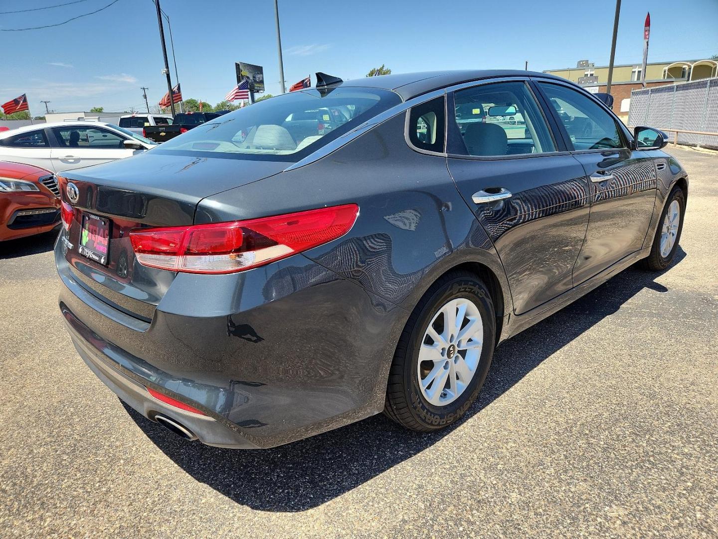 2016 GRAY /Beige - BHH Kia Optima LX (KNAGT4L32G5) with an Engine: 2.4L DOHC I4 GDI engine, located at 4110 Avenue Q, Lubbock, 79412, 33.556553, -101.855820 - 05/04/2024 inspection in envelope god 05/10/2024 key in envelope god - Photo#3