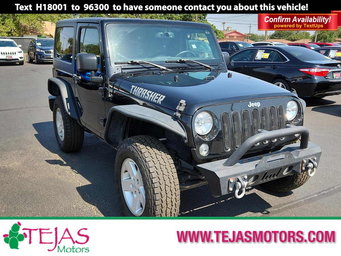 2017 BLACK Jeep Wrangler Sport (1C4AJWAG4HL) with an ENGINE: 3.6L V6 24V VVT engine, located at 4110 Avenue Q, Lubbock, 79412, 33.556553, -101.855820 - 05/21/2024 KEY IN ENVELOPE GOD 05/24/2024 INSPECTION IN ENVELOPE GOD - Photo#0