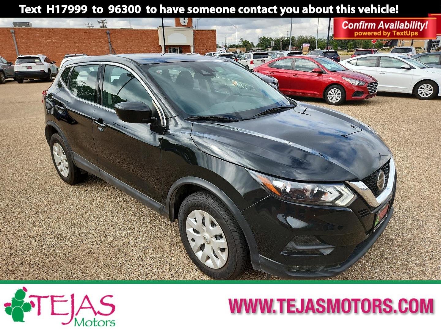 2020 BLACK Nissan Rogue Sport S (JN1BJ1CV3LW) with an Engine: 2.0L DOHC 16-Valve I4 engine, located at 4110 Avenue Q, Lubbock, 79412, 33.556553, -101.855820 - Photo#0