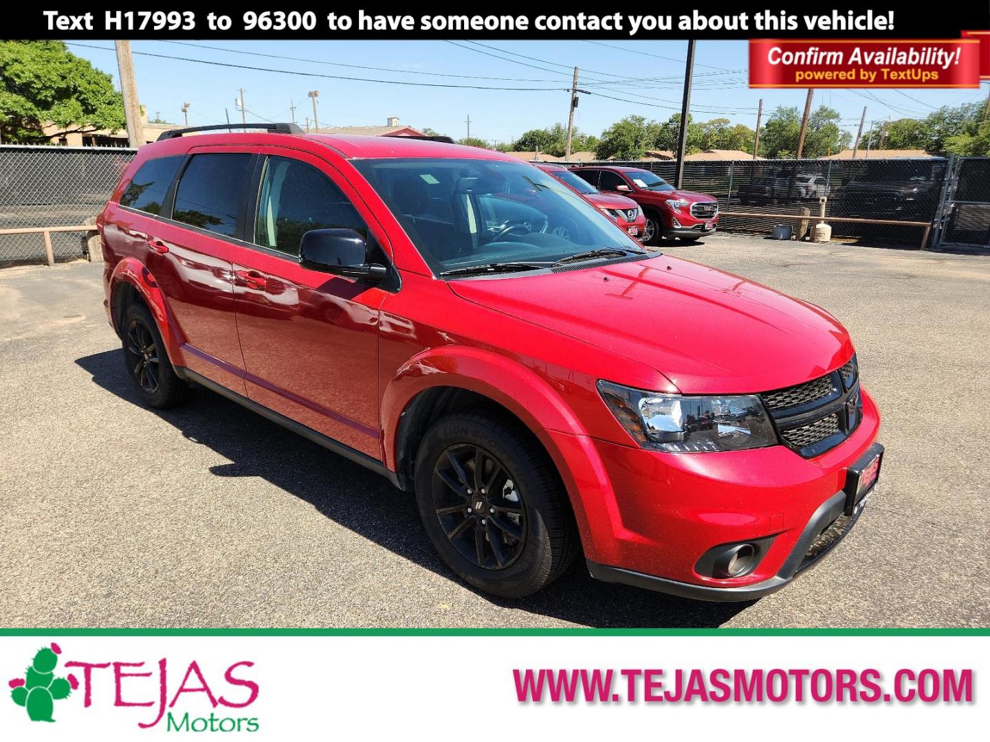 2019 RED Dodge Journey SE (3C4PDCBB6KT) with an ENGINE: 2.4L I4 DOHC 16V DUAL VVT engine, located at 4110 Avenue Q, Lubbock, 79412, 33.556553, -101.855820 - 05/24/2024 INSPECTION IN ENVELOPE GOD 06/08/2024 KEY IN ENVELOPE GOD - Photo#0