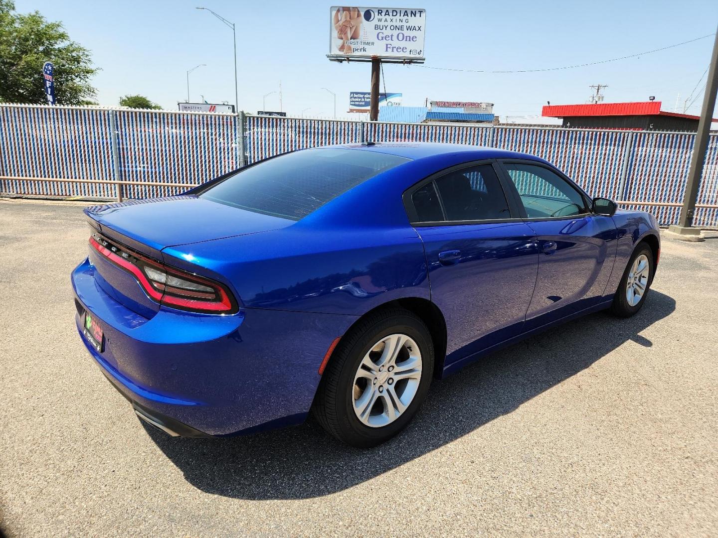 2019 BLUE Dodge Charger SXT (2C3CDXBG2KH) with an ENGINE: 3.6L V6 24V VVT engine, located at 4110 Avenue Q, Lubbock, 79412, 33.556553, -101.855820 - 06/07/2024 KEY IN ENVELOPE GOD - Photo#1