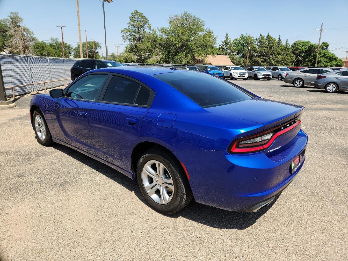 2019 BLUE Dodge Charger SXT (2C3CDXBG2KH) with an ENGINE: 3.6L V6 24V VVT engine, located at 4110 Avenue Q, Lubbock, 79412, 33.556553, -101.855820 - 06/07/2024 KEY IN ENVELOPE GOD - Photo#2