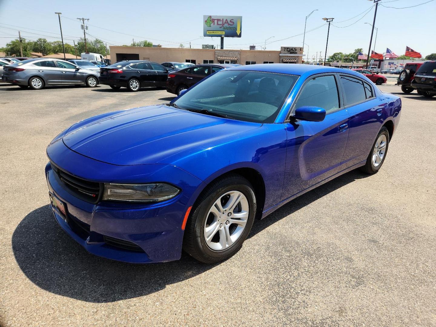 2019 BLUE Dodge Charger SXT (2C3CDXBG2KH) with an ENGINE: 3.6L V6 24V VVT engine, located at 4110 Avenue Q, Lubbock, 79412, 33.556553, -101.855820 - 06/07/2024 KEY IN ENVELOPE GOD - Photo#3