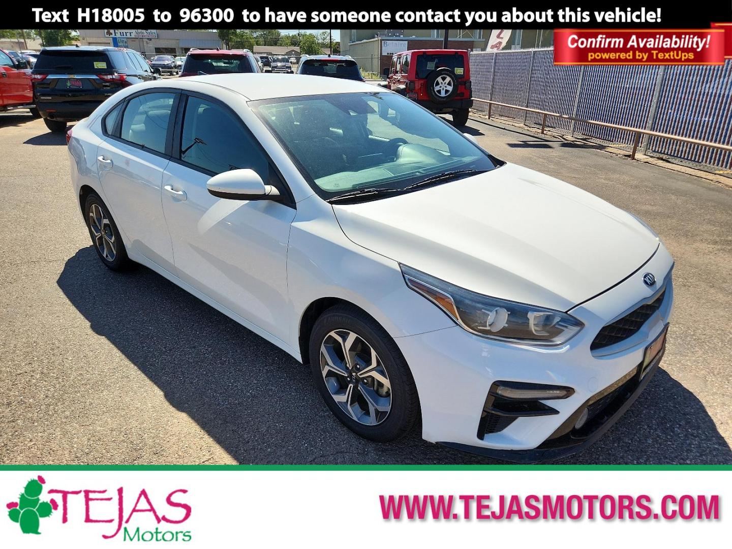 2020 WHITE Kia Forte LXS (3KPF24ADXLE) with an Engine: 2.0L 4-Cylinder MPI 16V DOHC w/Dual CVVT engine, located at 4110 Avenue Q, Lubbock, 79412, 33.556553, -101.855820 - 05/31/2024 INSPECTION OIN ENVELOPE GOD 06/07/2024KEY IN ENVELOPE GOD - Photo#0