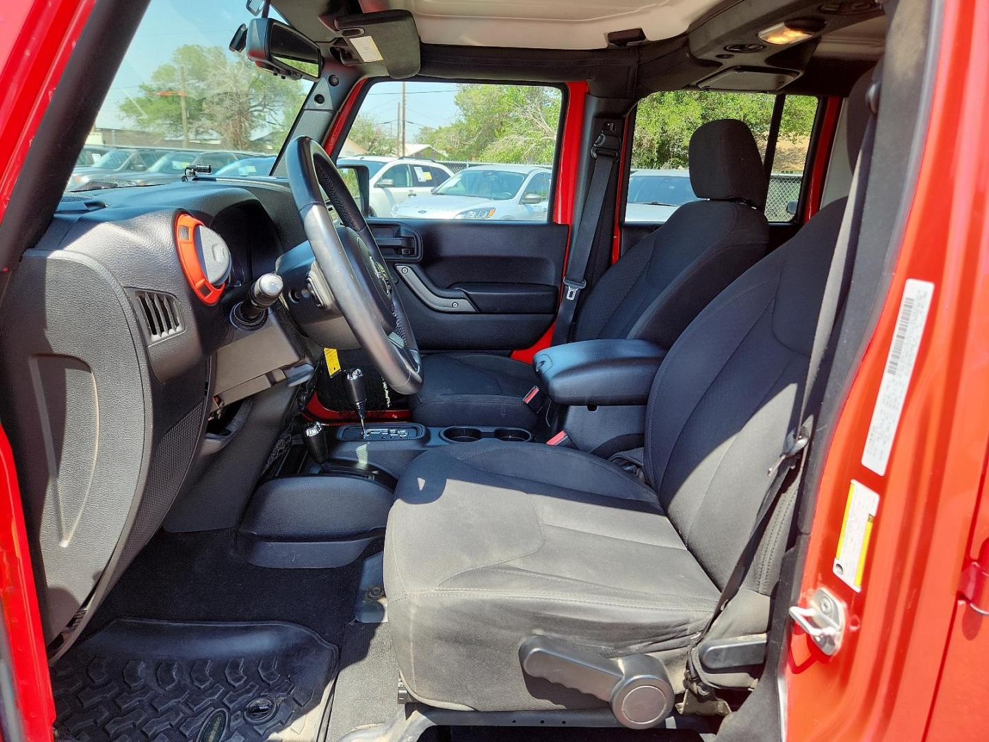 2016 RED Jeep Wrangler Unlimited Sport (1C4BJWDG3GL) with an ENGINE: 3.6L V6 24V VVT engine, located at 4110 Avenue Q, Lubbock, 79412, 33.556553, -101.855820 - Photo#6