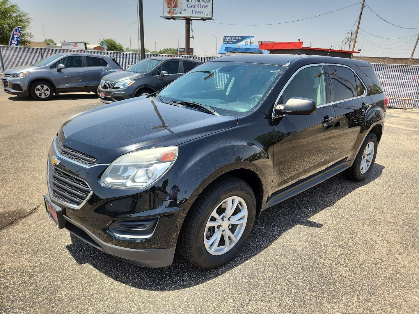 2017 Black Chevrolet Equinox LS (2GNFLEEKXH6) with an ENGINE, 2.4L DOHC 4-CYLINDER SIDI (SPARK IGNITION DIRECT INJECTION) engine, located at 4110 Avenue Q, Lubbock, 79412, 33.556553, -101.855820 - INSPECTION IN ENVELOPE GOD 06/13/2024 KEY IN ENVELOPE GOD - Photo#3