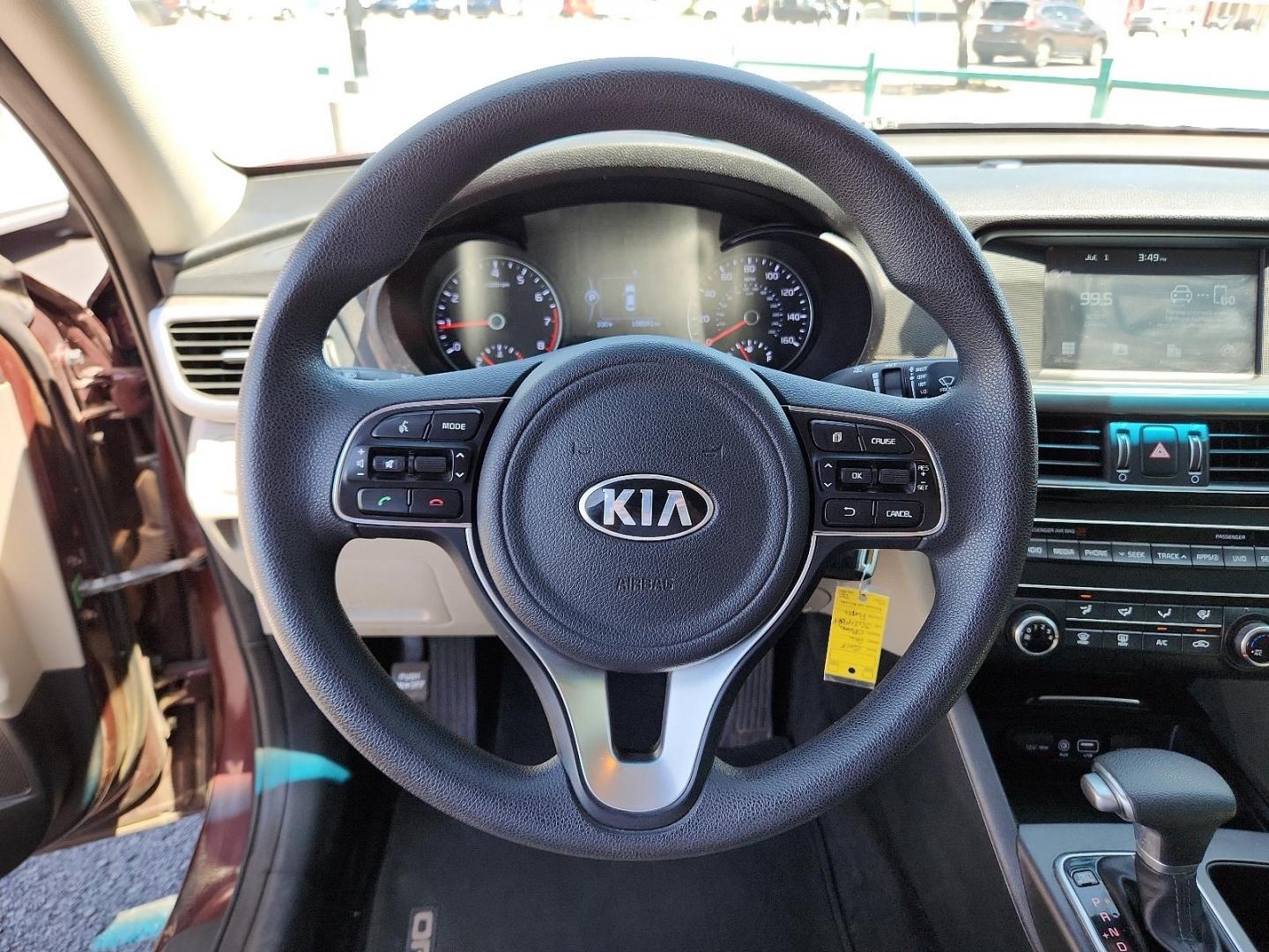 2018 PURPLE Kia Optima LX (5XXGT4L32JG) with an Engine: 2.4L DOHC I4 GDI engine, located at 4110 Avenue Q, Lubbock, 79412, 33.556553, -101.855820 - Photo#10