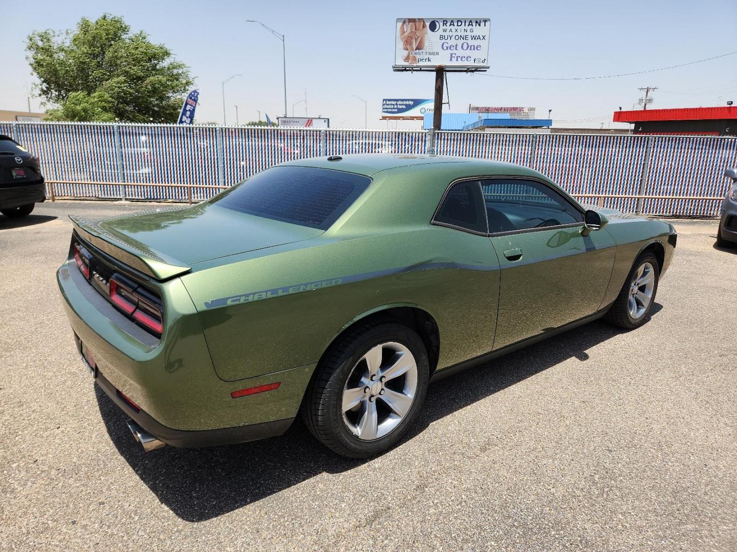 2018 GREEN Dodge Challenger SXT (2C3CDZAG6JH) with an ENGINE: 3.6L V6 24V VVT engine, located at 4110 Avenue Q, Lubbock, 79412, 33.556553, -101.855820 - 06/11/2024 INSPECTION IN ENVELOPE GOD 06/13/2024 KEY IN ENVELOPE GOD - Photo#1