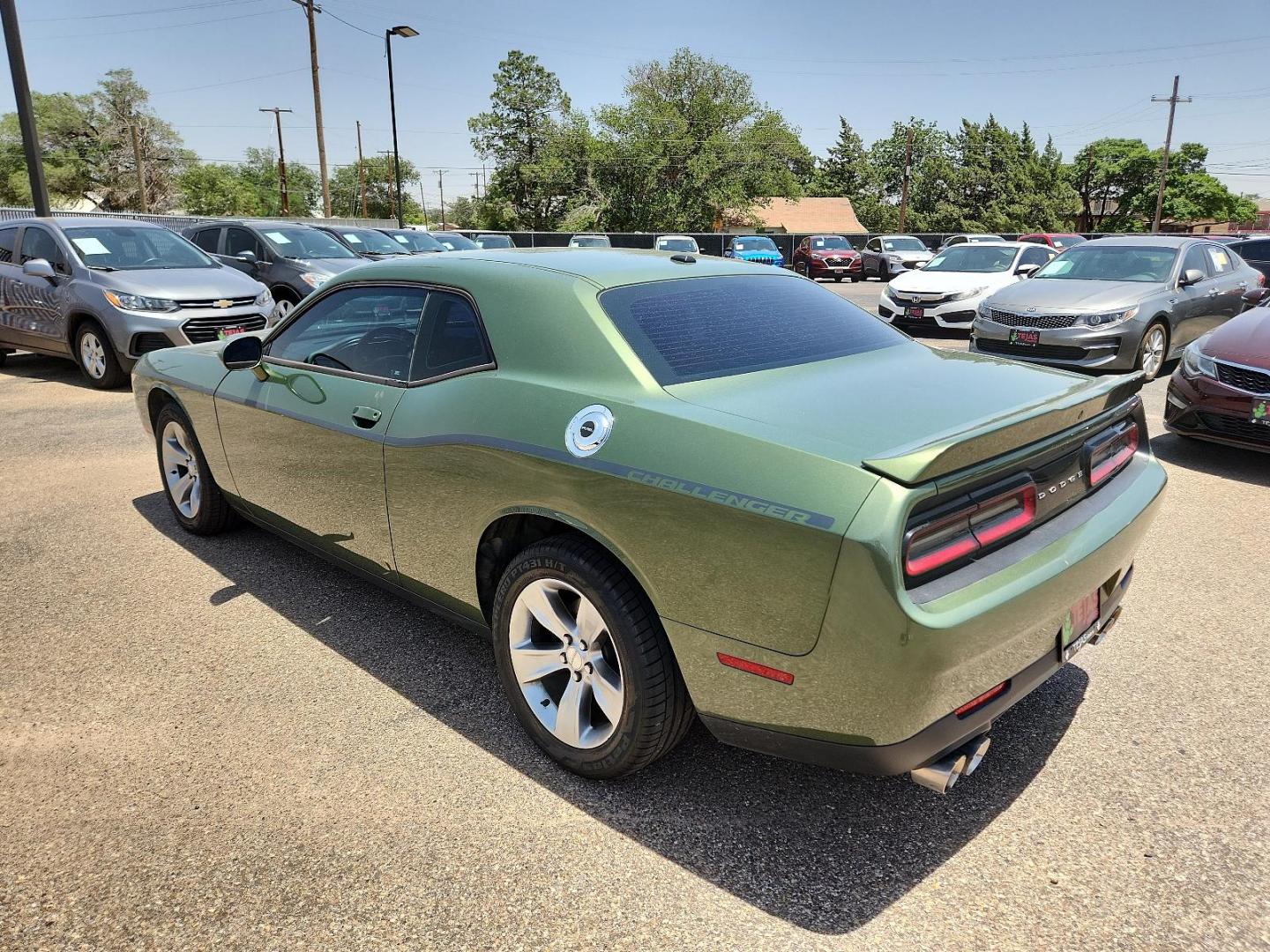 2018 GREEN Dodge Challenger SXT (2C3CDZAG6JH) with an ENGINE: 3.6L V6 24V VVT engine, located at 4110 Avenue Q, Lubbock, 79412, 33.556553, -101.855820 - 06/11/2024 INSPECTION IN ENVELOPE GOD 06/13/2024 KEY IN ENVELOPE GOD - Photo#2