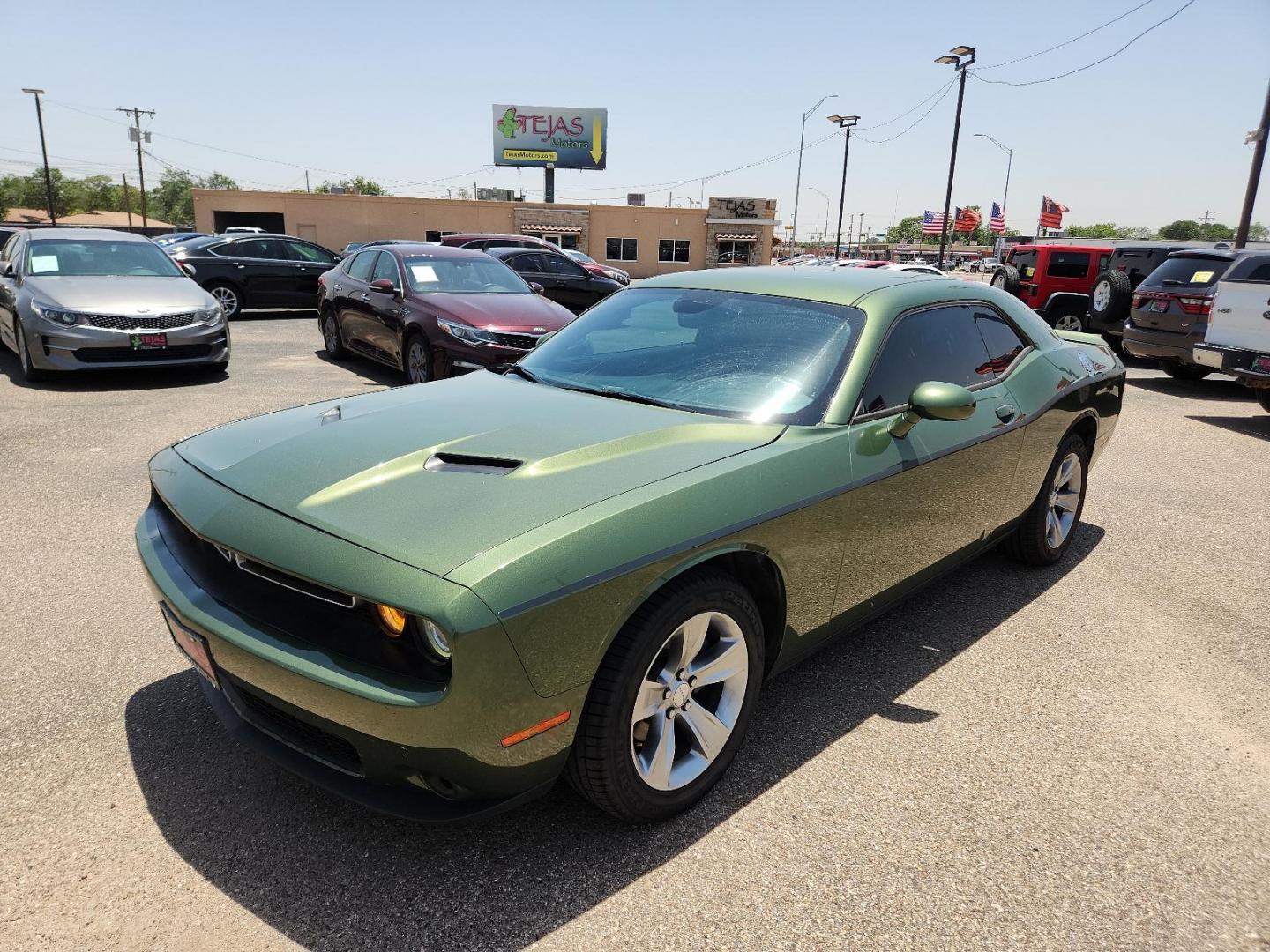 2018 GREEN Dodge Challenger SXT (2C3CDZAG6JH) with an ENGINE: 3.6L V6 24V VVT engine, located at 4110 Avenue Q, Lubbock, 79412, 33.556553, -101.855820 - 06/11/2024 INSPECTION IN ENVELOPE GOD 06/13/2024 KEY IN ENVELOPE GOD - Photo#3