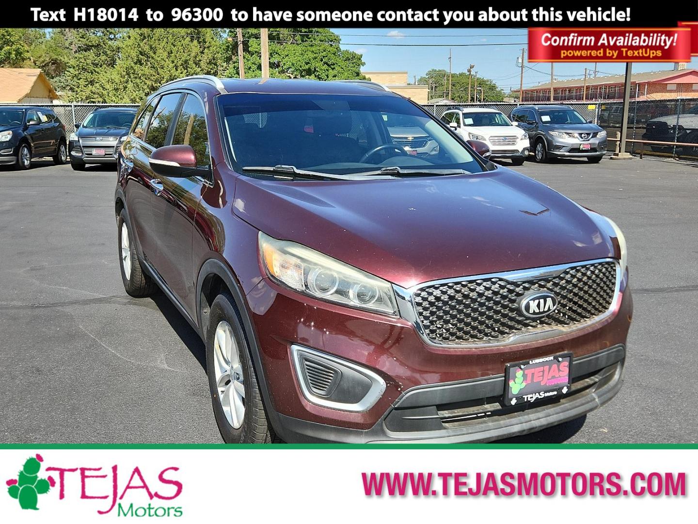 2017 PURPLE Kia Sorento LX (5XYPG4A34HG) with an Engine: 2.4L DOHC GDI I4 engine, located at 4110 Avenue Q, Lubbock, 79412, 33.556553, -101.855820 - 06/07/2024 INSPECTION IN ENVELOPE GOD 06/13/2024 KEY IN ENVELOPE GOD - Photo#0