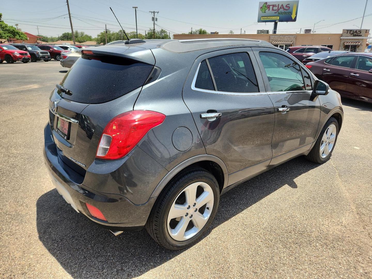 2016 GRAY Buick Encore Base FWD (KL4CJASB2GB) with an ENGINE, ECOTEC TURBO 1.4L VARIABLE VALVE TIMING DOHC 4-CYLINDER SEQUENTIAL MFI engine, located at 4110 Avenue Q, Lubbock, 79412, 33.556553, -101.855820 - 06/072024 INSPECTION IN ENVELOPE GOD 06/13/2024 DUPLICATE TRANSPONDER HS GOD - Photo#1