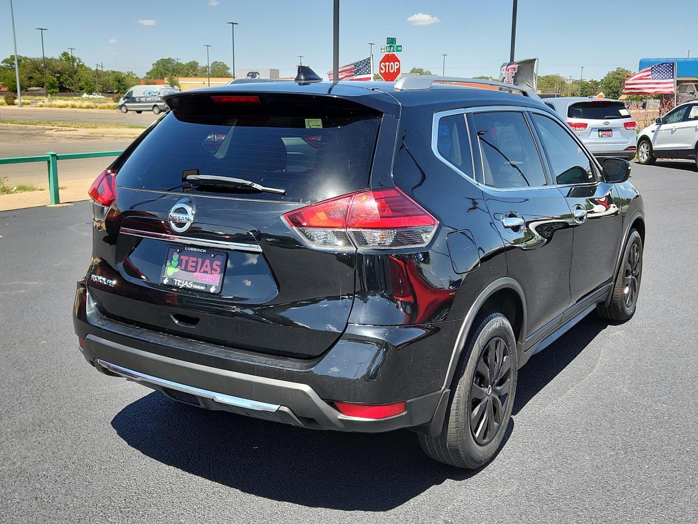 2017 BLACK Nissan Rogue S (KNMAT2MT4HP) with an Engine: 2.5L DOHC 16-Valve I4 -inc: ECO mode engine, located at 4110 Avenue Q, Lubbock, 79412, 33.556553, -101.855820 - 06/21/24 KEY IN ENVELOPE GOD 07/03/2024 INSPECTION IN ENVELOPE GOD - Photo#1