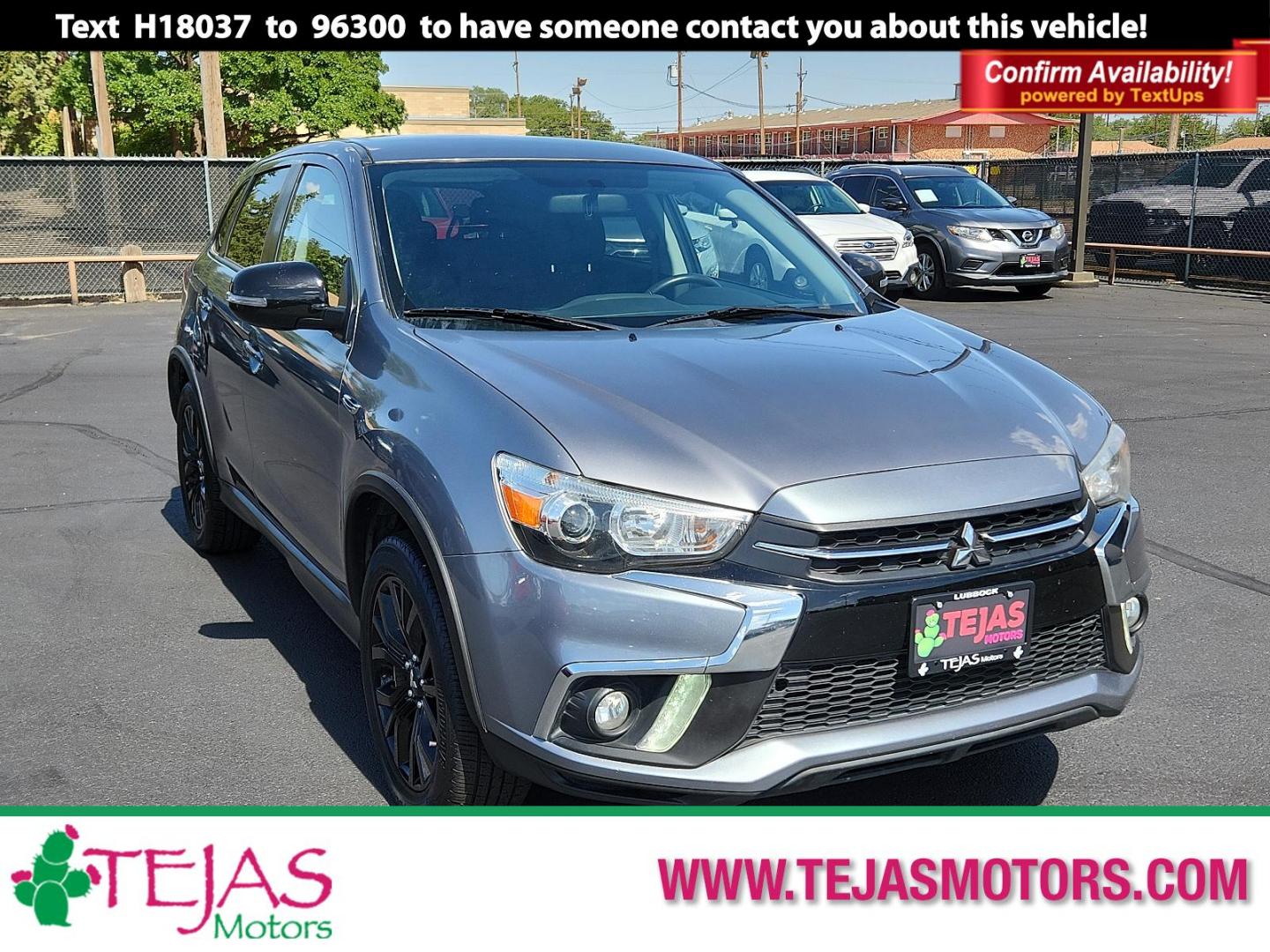 2019 GRAY Mitsubishi Outlander Sport ES 2.0 (JA4AP3AU0KU) with an Engine: 2.0L MIVEC DOHC 16-valve 4-Cylinder engine, located at 4110 Avenue Q, Lubbock, 79412, 33.556553, -101.855820 - 06/29/2024 KEY IN ENVELOPE GOD 07/03/2024 INSPECTION IN ENVELOPE GOD - Photo#0