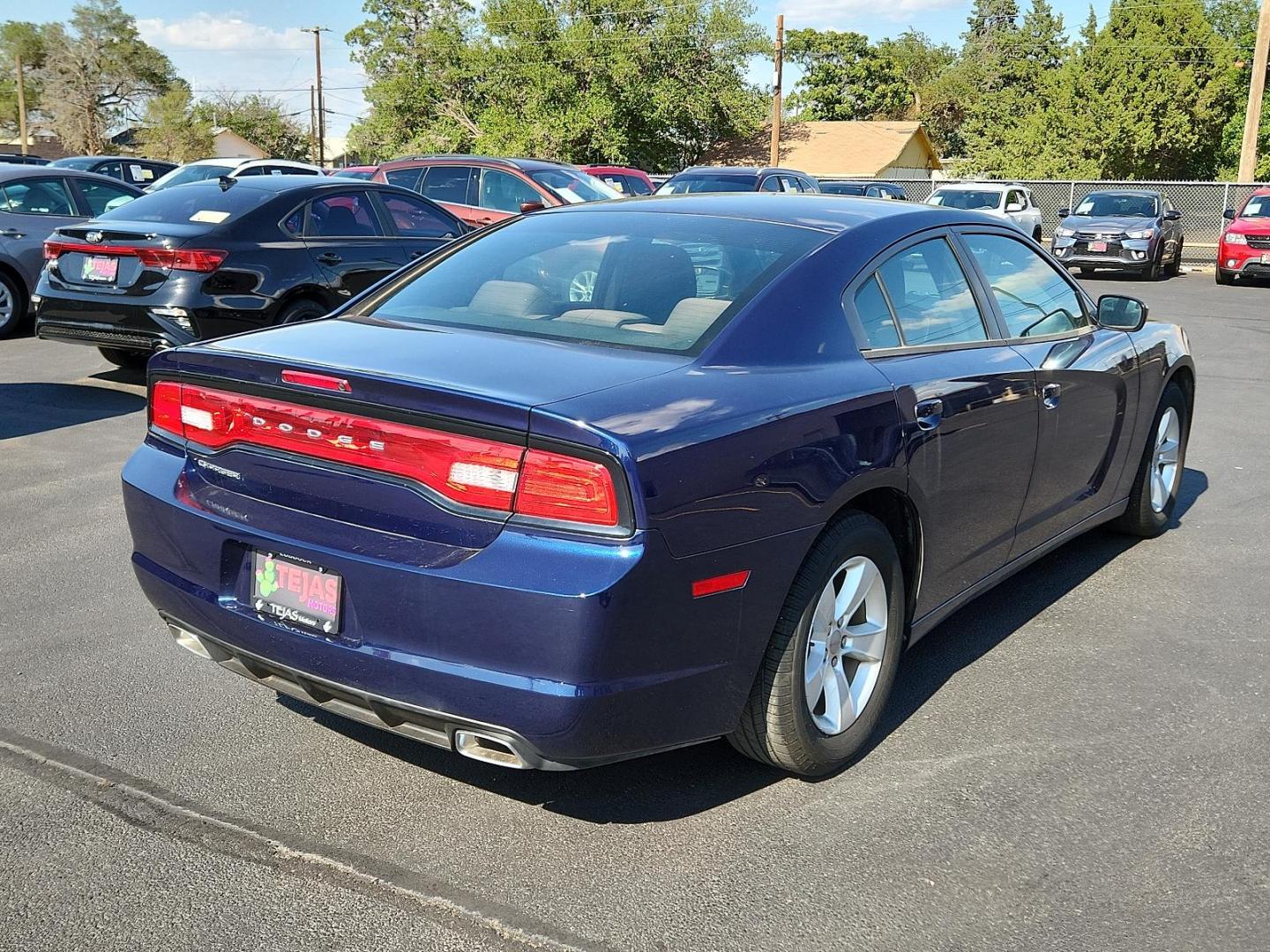 2014 BLUE Dodge Charger SE (2C3CDXBG8EH) with an ENGINE: 3.6L V6 24V VVT engine, located at 4110 Avenue Q, Lubbock, 79412, 33.556553, -101.855820 - 07/06/2024 INSPECTION IN ENVELOPE GOD - Photo#1