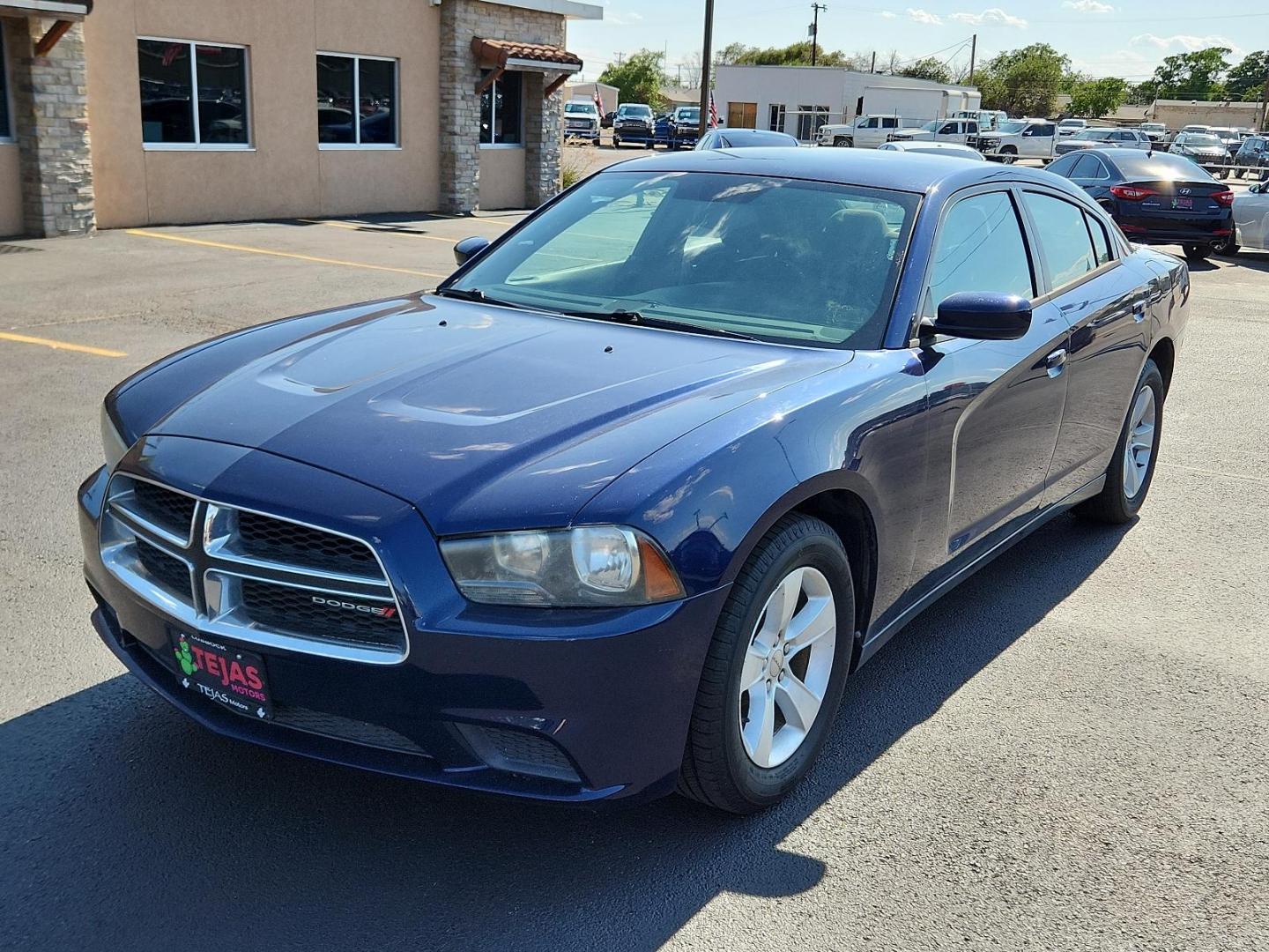 2014 BLUE Dodge Charger SE (2C3CDXBG8EH) with an ENGINE: 3.6L V6 24V VVT engine, located at 4110 Avenue Q, Lubbock, 79412, 33.556553, -101.855820 - 07/06/2024 INSPECTION IN ENVELOPE GOD - Photo#3