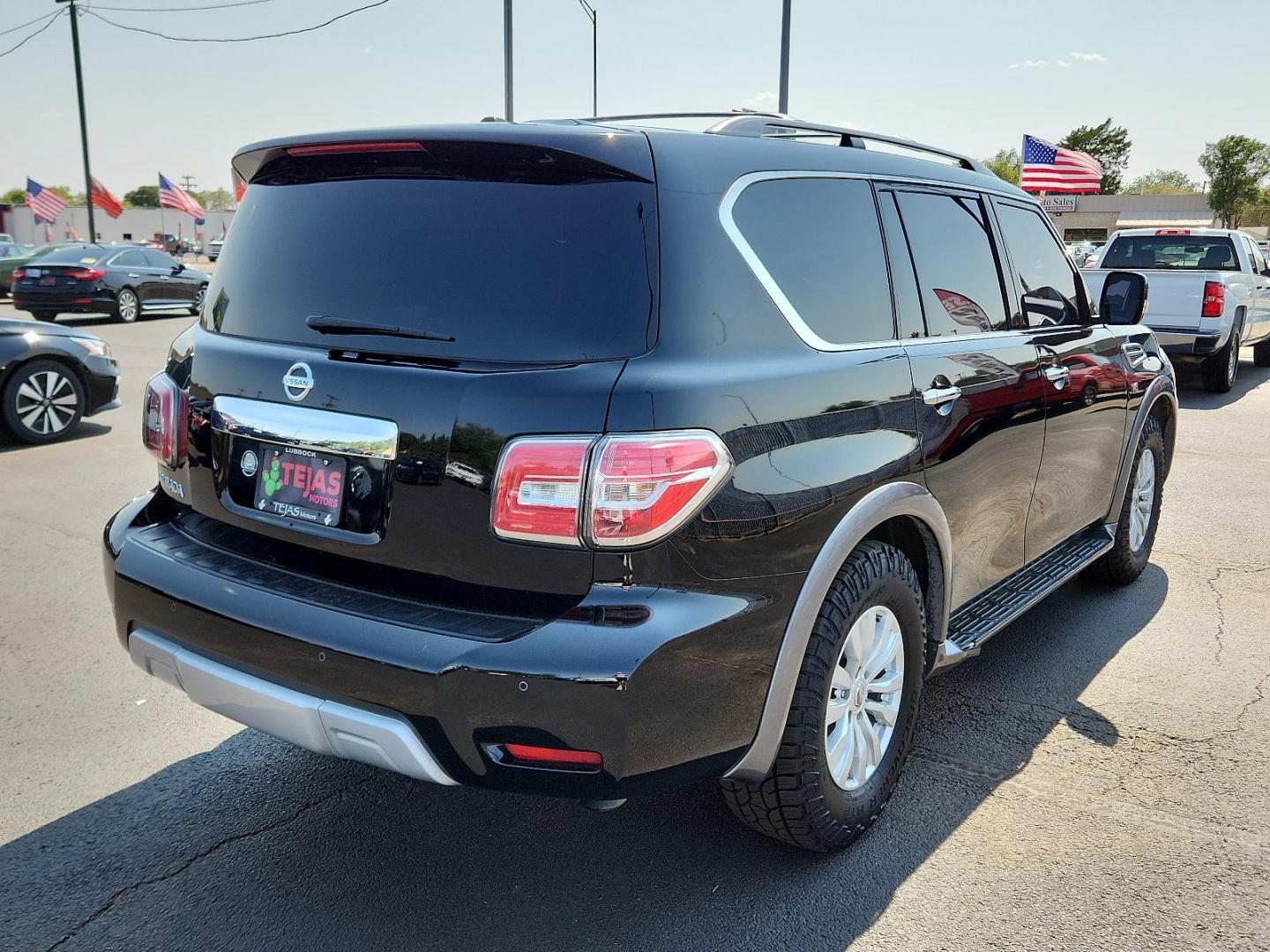 2018 BLACK Nissan Armada SV (JN8AY2ND0JX) with an Engine: 5.6L DOHC 32V Endurance V8 engine, located at 4110 Avenue Q, Lubbock, 79412, 33.556553, -101.855820 - Photo#1