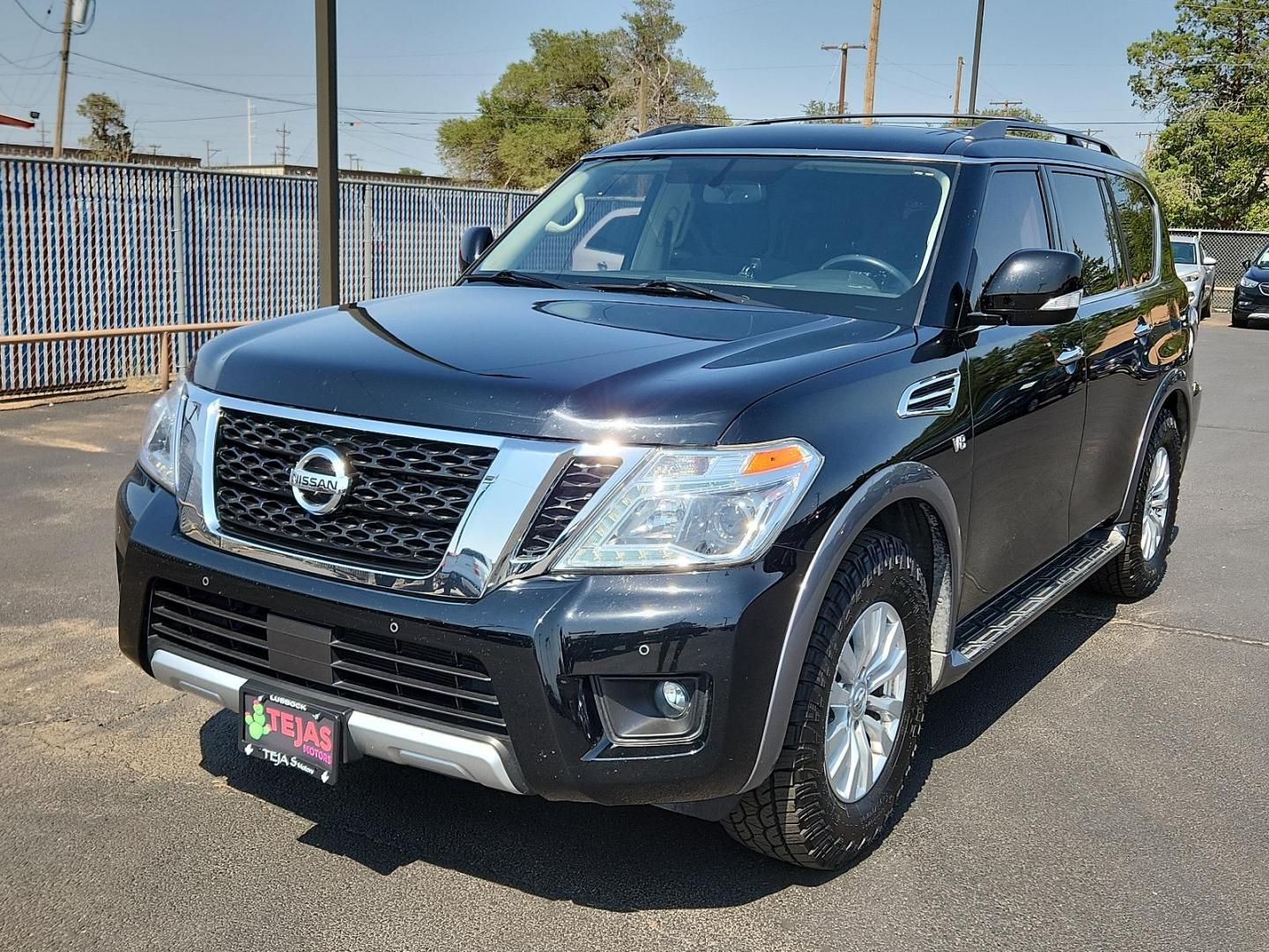 2018 BLACK Nissan Armada SV (JN8AY2ND0JX) with an Engine: 5.6L DOHC 32V Endurance V8 engine, located at 4110 Avenue Q, Lubbock, 79412, 33.556553, -101.855820 - Photo#3