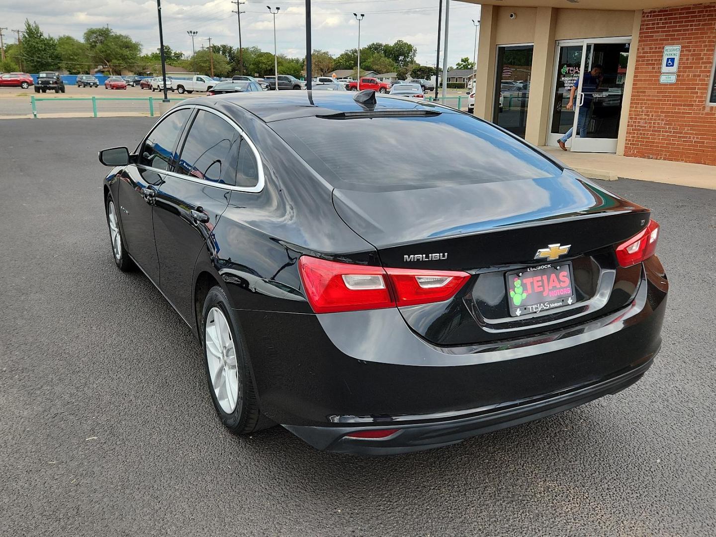 2018 BLACK Chevrolet Malibu LT (1G1ZD5ST6JF) with an ENGINE, 1.5L TURBO DOHC 4-CYLINDER DI engine, located at 4110 Avenue Q, Lubbock, 79412, 33.556553, -101.855820 - 07/20/2024 KEY IN ENVELOPE GOD - Photo#2