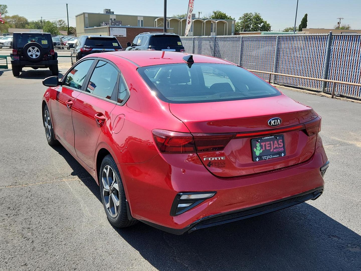 2019 RED Kia Forte LXS (3KPF24AD7KE) with an Engine: 2.0L I4 DOHC D-CVVT MPI engine, located at 4110 Avenue Q, Lubbock, 79412, 33.556553, -101.855820 - 07/19/2024 INSPECTION IN ENVELOPE GOD 07/20/2024 KEY IN ENVELOPE GOD - Photo#2