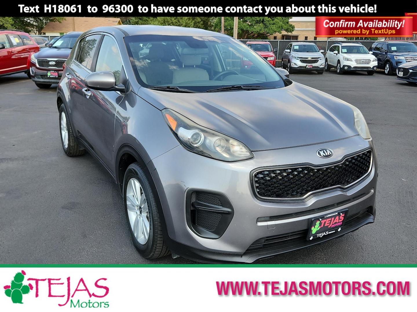 2017 Kia Sportage LX (KNDPM3AC5H7) with an Engine: 2.4L GDI DOHC 16V I4 -inc: dual CVVT engine, located at 4110 Avenue Q, Lubbock, 79412, 33.556553, -101.855820 - 07/19/2024 INSPECTION IN ENVELOPE GOD 07/23/2024 KEY IN ENVELOPE GOD - Photo#0