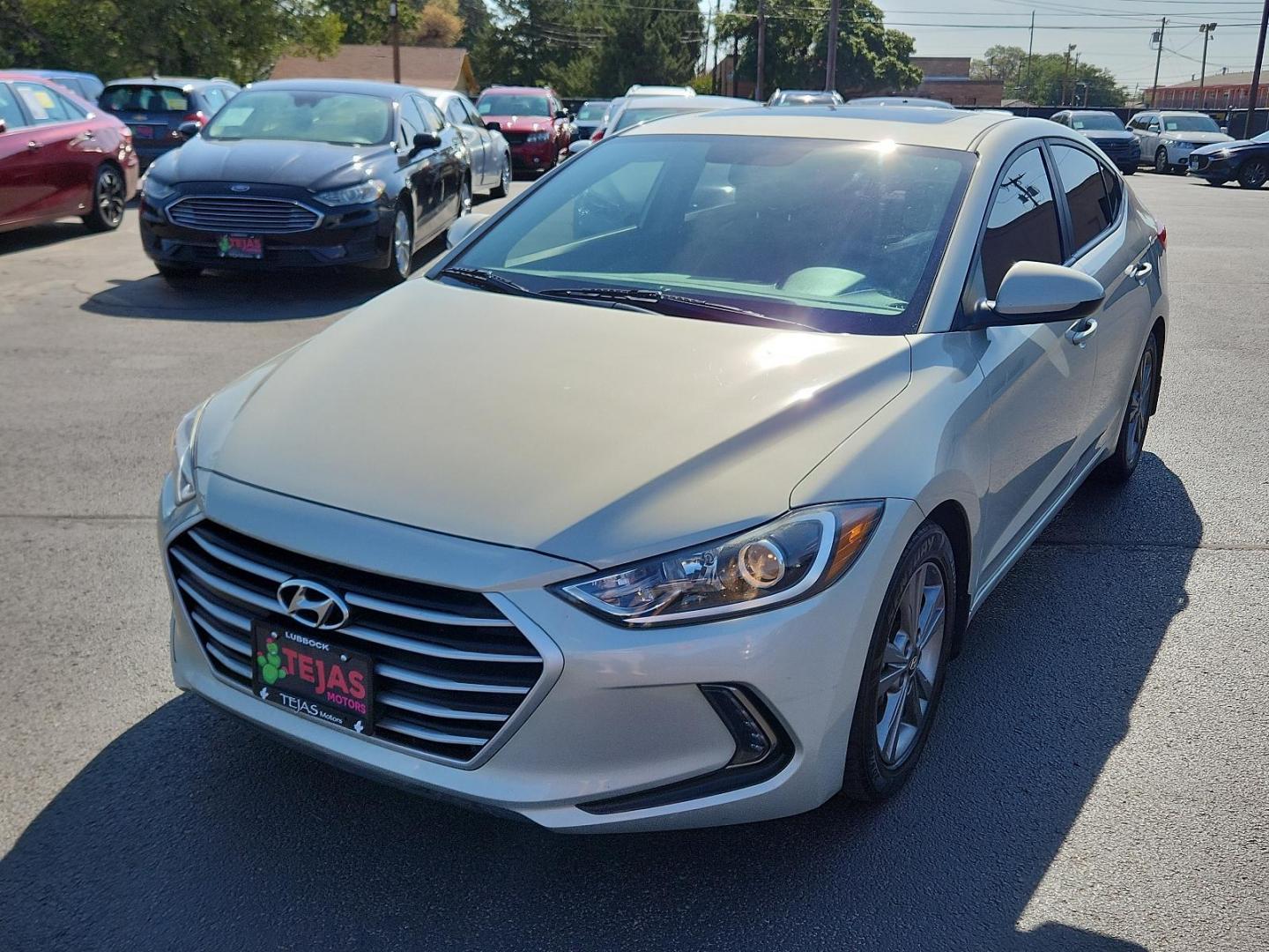 2018 TAN Hyundai Elantra Value Edition (KMHD84LF4JU) with an Engine: 2.0L DOHC 16V 4-Cylinder D-CVVT MPI engine, located at 4110 Avenue Q, Lubbock, 79412, 33.556553, -101.855820 - Photo#3