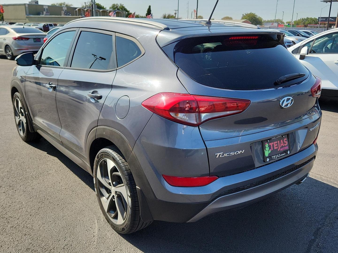 2016 GRAY Hyundai Tucson Sport (KM8J33A20GU) with an Engine: 1.6L GDI Turbo 4-Cylinder engine, located at 4110 Avenue Q, Lubbock, 79412, 33.556553, -101.855820 - 08/02/2024 INSPECTION AND KEY IN ENVELOPE GOD - Photo#2