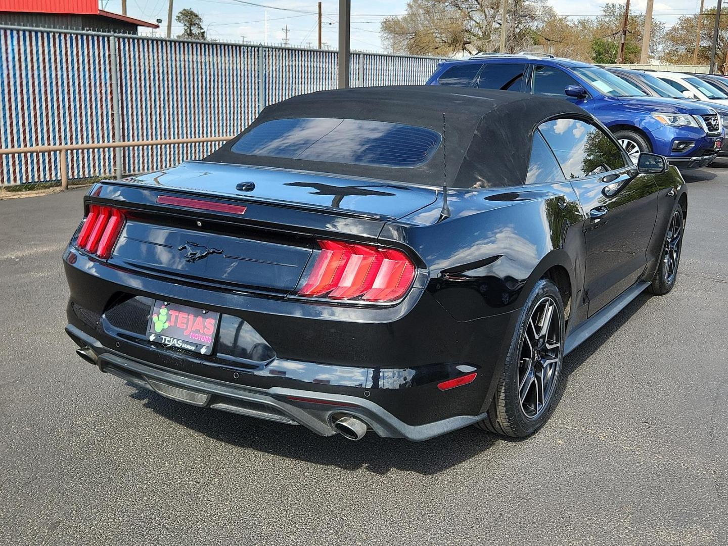 2018 BLACK Ford Mustang EcoBoost Premium (1FATP8UH9J5) with an ENGINE: 2.3L ECOBOOST engine, located at 4110 Avenue Q, Lubbock, 79412, 33.556553, -101.855820 - 08/16/2024 INSPECTION IN ENVELOPE GOD 08/23/2024 KEY IN ENVELOPE GOD - Photo#1