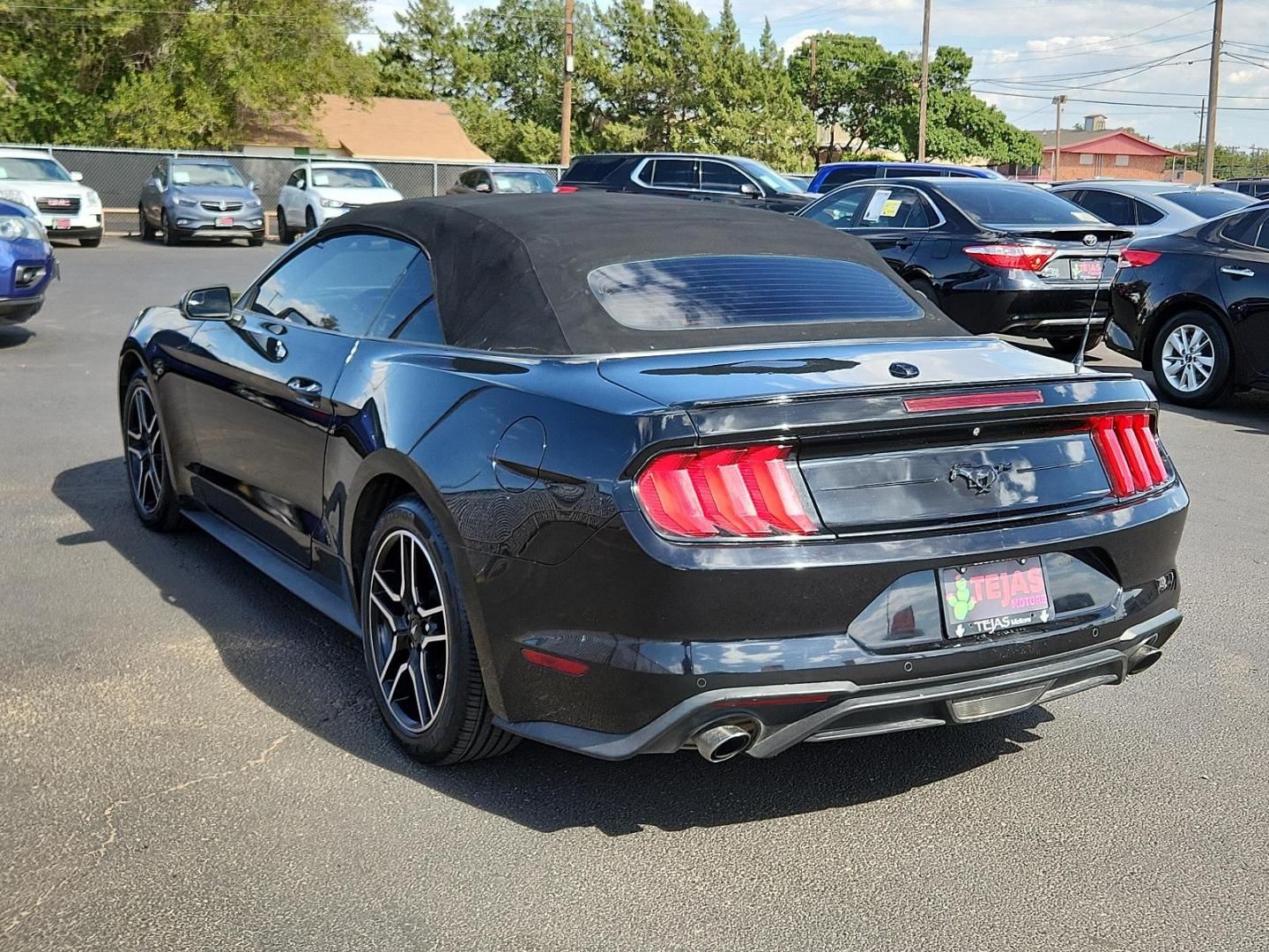 2018 BLACK Ford Mustang EcoBoost Premium (1FATP8UH9J5) with an ENGINE: 2.3L ECOBOOST engine, located at 4110 Avenue Q, Lubbock, 79412, 33.556553, -101.855820 - 08/16/2024 INSPECTION IN ENVELOPE GOD 08/23/2024 KEY IN ENVELOPE GOD - Photo#2