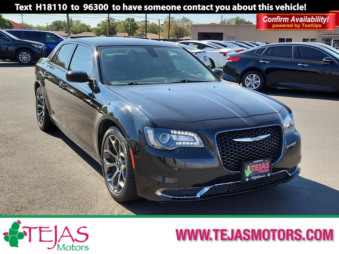 2018 BLACK Chrysler 300 Touring (2C3CCAAG6JH) with an ENGINE: 3.6L V6 24V VVT engine, located at 4110 Avenue Q, Lubbock, 79412, 33.556553, -101.855820 - 08/24/2024 INSPECTION IN ENVELOPE GOD 08/30/2024 KEY IN ENVELOPE GOD - Photo#0