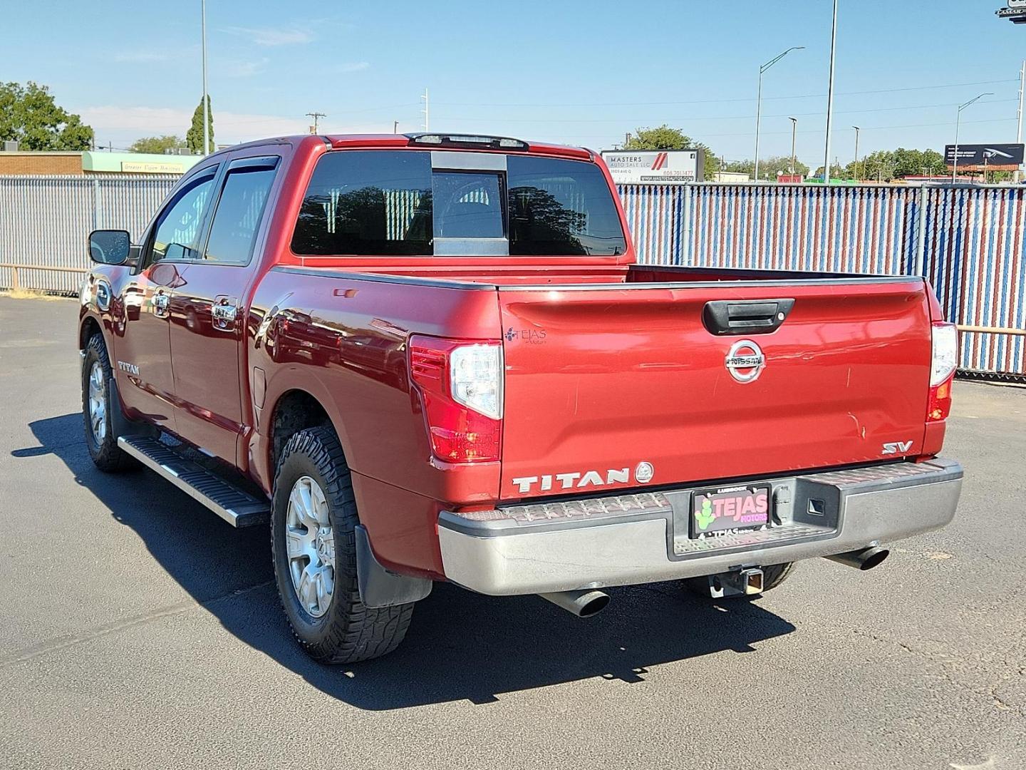 2017 RED Nissan Titan SV (1N6AA1EKXHN) with an Engine: 5.6L V8 engine, located at 4110 Avenue Q, Lubbock, 79412, 33.556553, -101.855820 - 08/24/2024 INSPECTION IN ENVELOPE GOD 08/30/2024 KEY IN ENVELOPE GOD - Photo#2