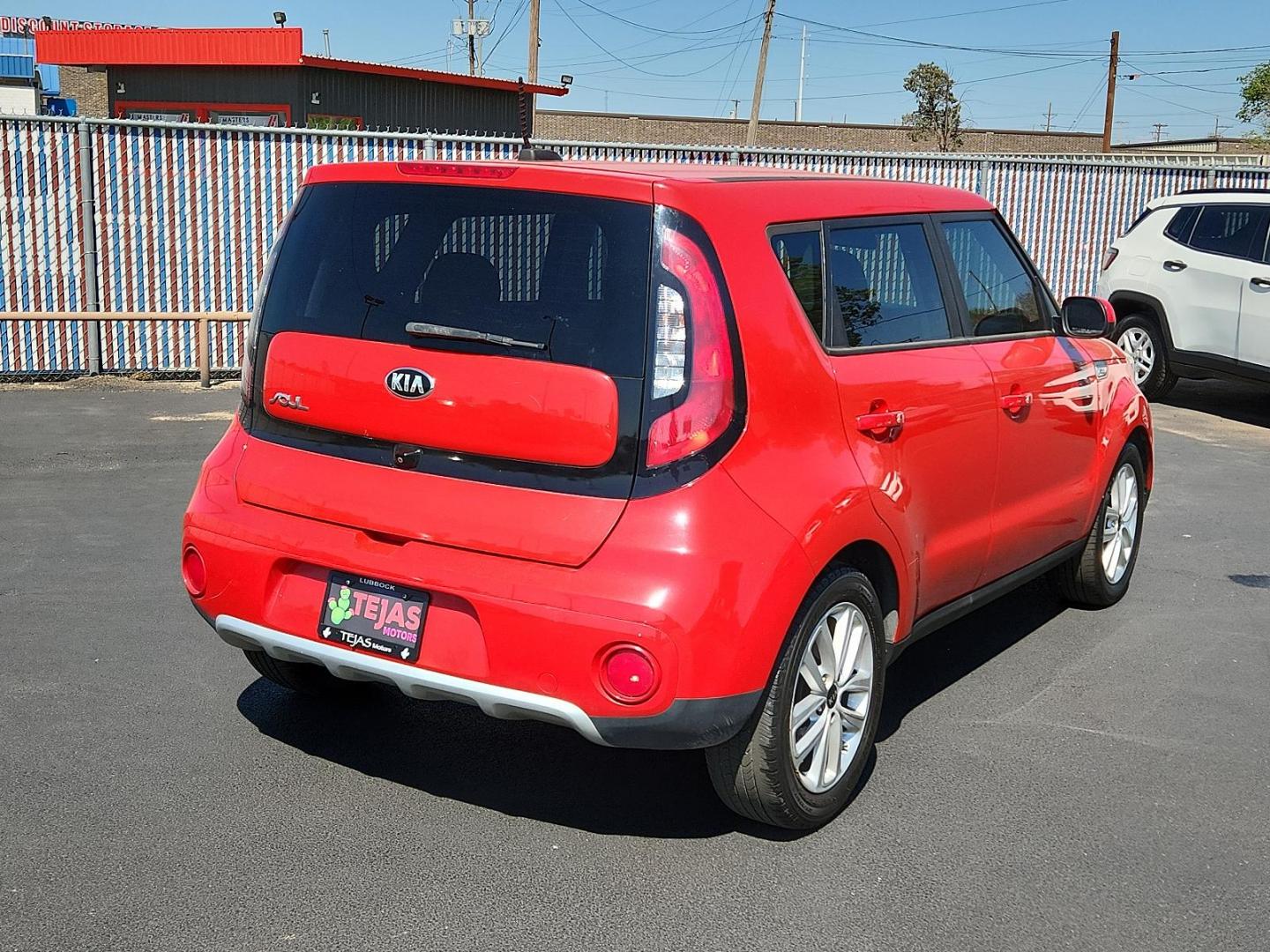 2017 RED Kia Soul + (KNDJP3A58H7) with an Engine: 2.0L GDI DOHC Dual CVVT I4 engine, located at 4110 Avenue Q, Lubbock, 79412, 33.556553, -101.855820 - 09/18/2024 KEY IN ENVELOPE GOD - Photo#1