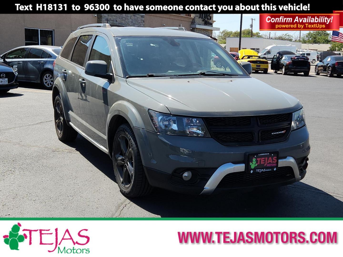 2020 GRAY Dodge Journey Crossroad (3C4PDCGB3LT) with an ENGINE: 2.4L I4 DOHC 16V DUAL VVT engine, located at 4110 Avenue Q, Lubbock, 79412, 33.556553, -101.855820 - 07/17/2024 INSPECTION IN ENVELOPE GOD 09/18/2024 KEY IN ENVELOPE GOD - Photo#0