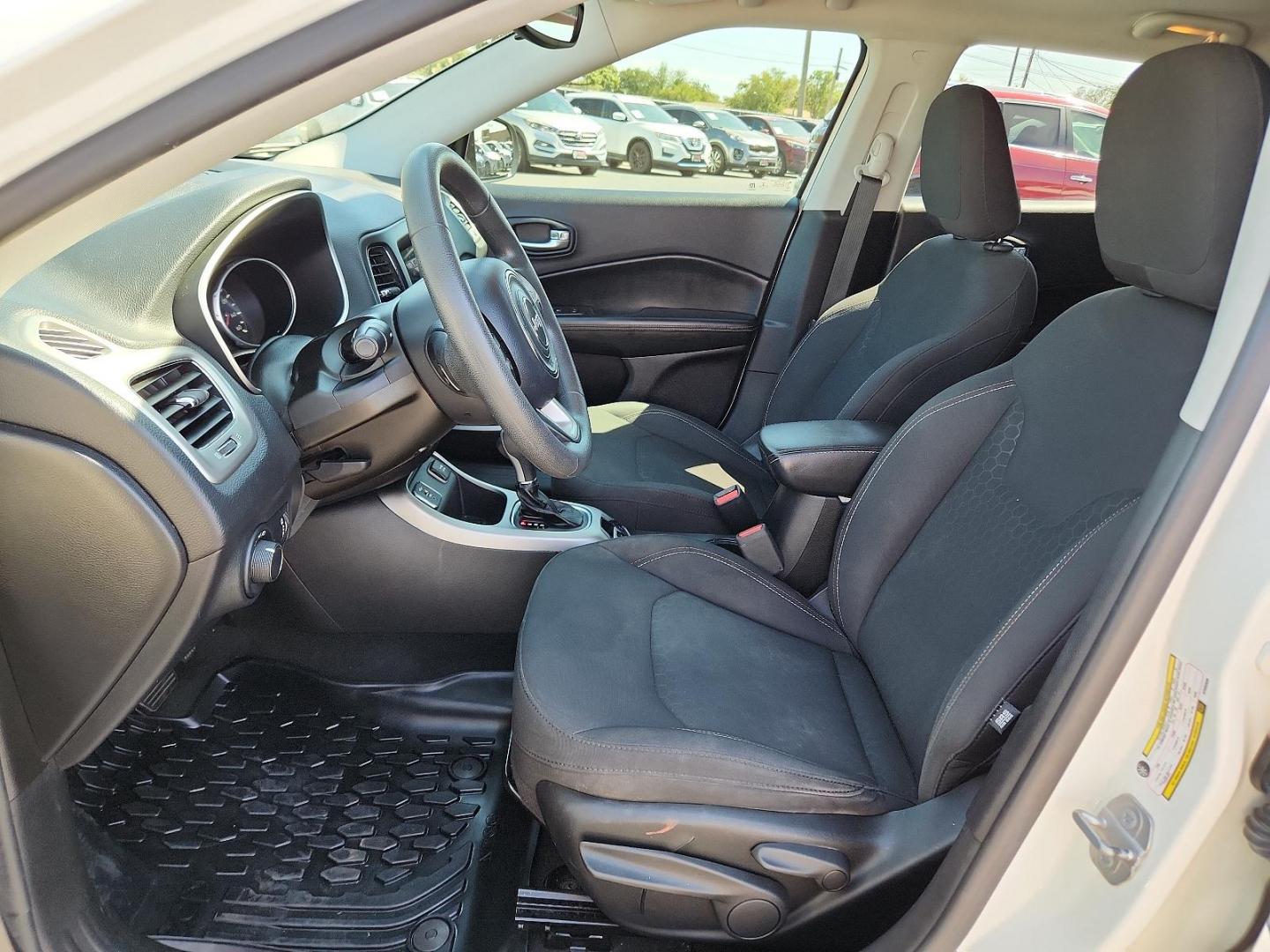 2019 WHITE Jeep Compass Sport (3C4NJCABXKT) with an ENGINE: 2.4L I4 ZERO EVAP M-AIR W/ESS engine, located at 4110 Avenue Q, Lubbock, 79412, 33.556553, -101.855820 - 09/19/2024 NSPECTION IN ENVELOPE GOD - Photo#6