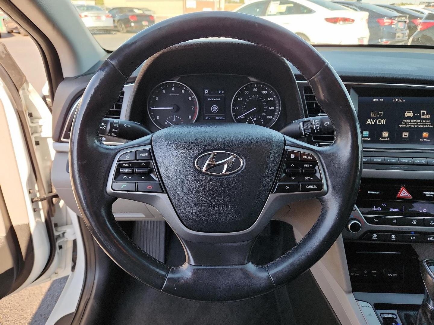 2017 WHITE Hyundai Elantra SE (5NPD84LF4HH) with an Engine: 2.0L DOHC 16V 4-Cylinder D-CVVT GDI engine, located at 4110 Avenue Q, Lubbock, 79412, 33.556553, -101.855820 - 10/04/2024 INSPECTION IN ENVELOPE GOD 10/11/2024 KEY IN ENVELOPE GOD - Photo#10