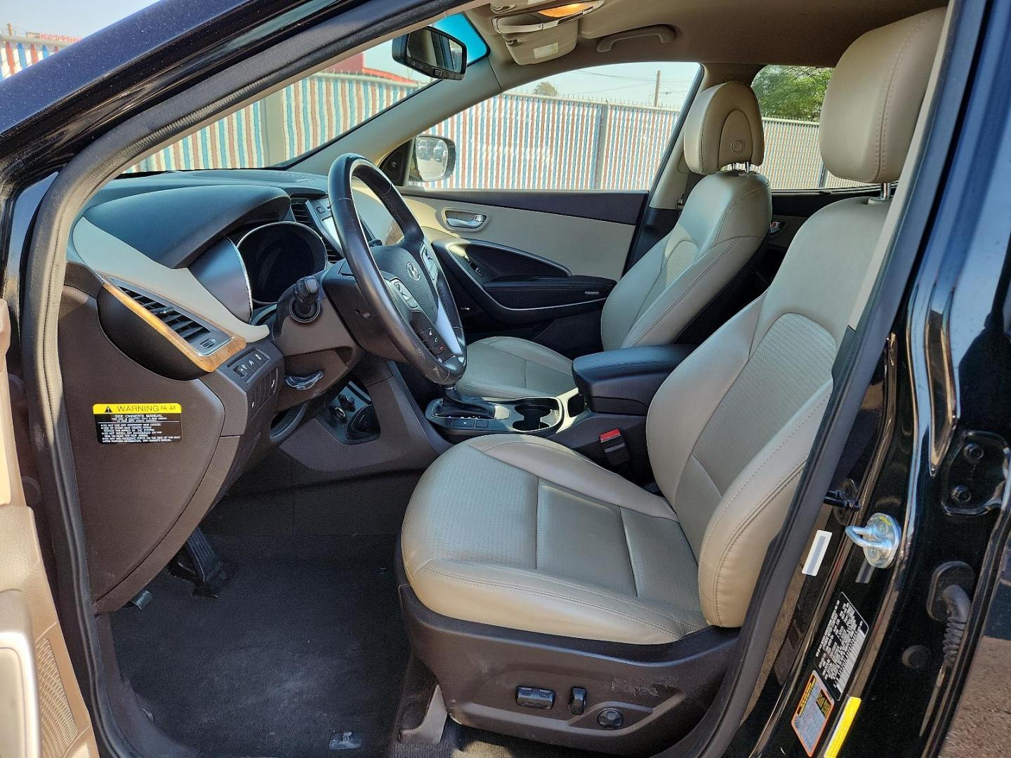 2014 BLACK Hyundai Santa Fe Sport Sport 2.0T FWD (5XYZU3LAXEG) with an Engine: 2.0L Turbo-GDI DOHC 16-Valve I4 engine, located at 4110 Avenue Q, Lubbock, 79412, 33.556553, -101.855820 - 10/04/2024 INSPECTION IN ENVELOPE GOD 10/10/2024 KEY IN ENVELOPE GOD - Photo#6