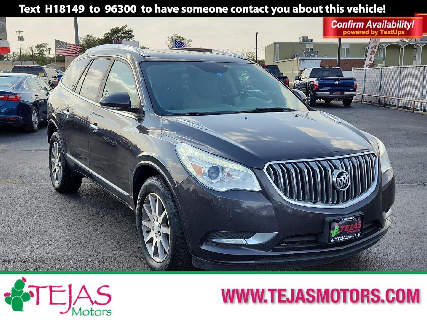 2017 GRAY Buick Enclave Convenience (5GAKRAKD8HJ) with an ENGINE, 3.6L VARIABLE VALVE TIMING V6 WITH SIDI (SPARK IGNITION DIRECT INJECTION), DOHC engine, located at 4110 Avenue Q, Lubbock, 79412, 33.556553, -101.855820 - 10/11/2024 INSPECTION IN ENVELOPE GOD 10/12/2024 KEY IN ENVELOPE GOD - Photo#0