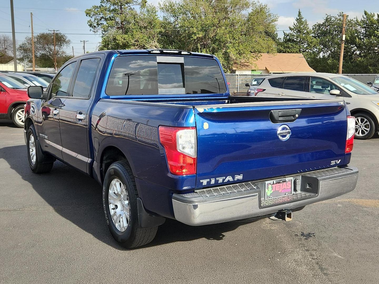 2017 BLUE Nissan Titan SV (1N6AA1EK1HN) with an Engine: 5.6L V8 engine, located at 4110 Avenue Q, Lubbock, 79412, 33.556553, -101.855820 - 10/16/2024 INSPECTION IN ENVELOPE GOD - Photo#2